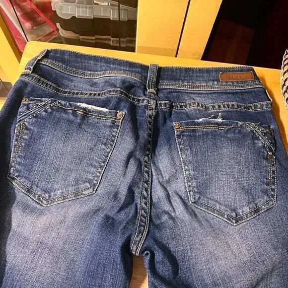 Buckle Black Skinny Jeans Dark Wash EUC  25 x 32 #YT16 - Picture 4 of 5